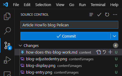 Commit of article